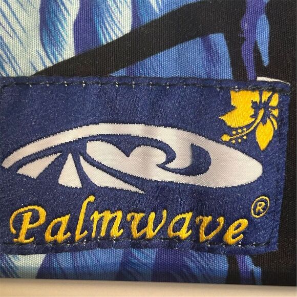 Palmwave Men's Hawaiian Shirt S Tropical Beach Floral Button-Up Casual - Picture 4 of 7